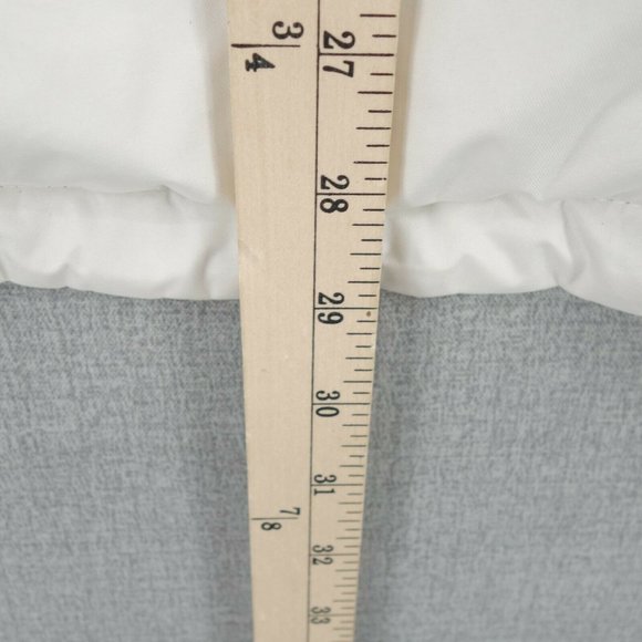 Neyelle Coat Womens Small White Fisherman Hooded Mock Neck Full Zip Long Sleeve - Picture 10 of 11